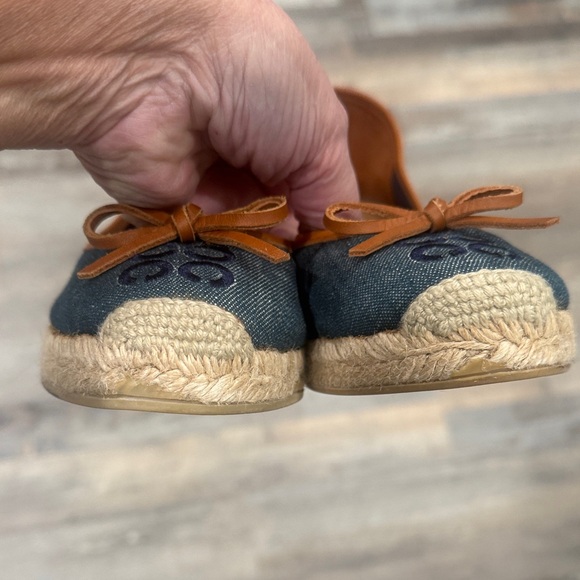 Coach Women's Blue and Brown Wedges - Picture 10 of 11